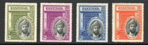 Zanzibar 1936 SG.323/6 Silver Jubilee of Sultan set VFM cat 42 pounds