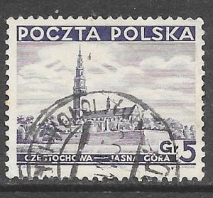 Poland 308: 5g Monastery Jasna Gora, Czestochowa, used, F-VF