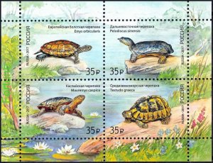 Russia 2017 MNH Stamps Souvenir Sheet Animals Turtles