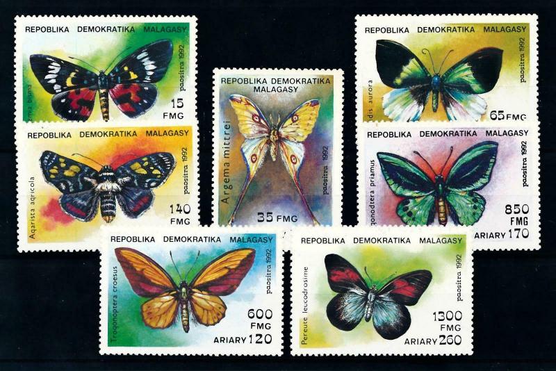 [99003] Madagascar 1992 Insects Butterflies  MNH