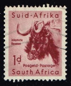 South Africa #201 Gnu; Used (0.25)