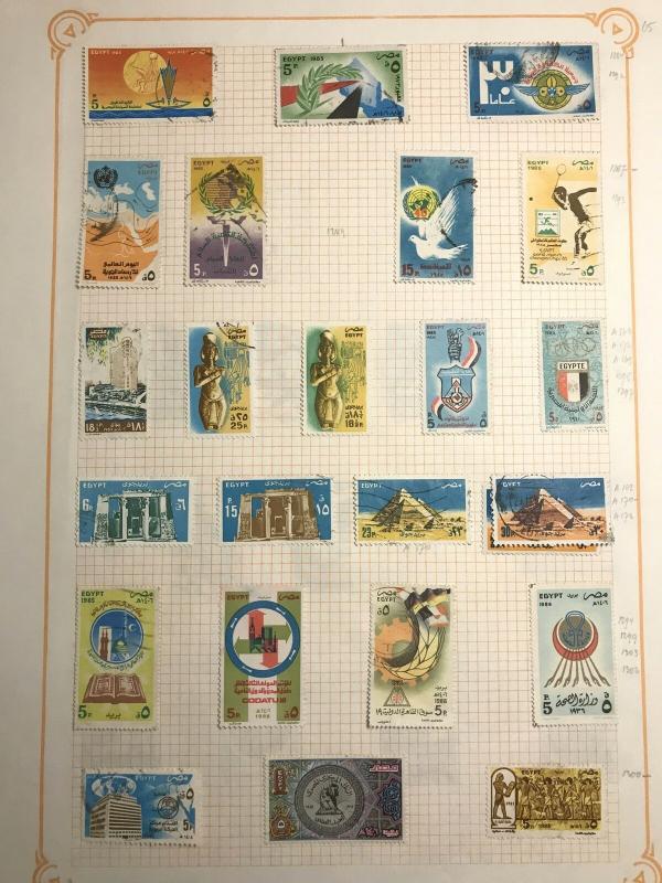 EGYPT 1980s +Express M&U Collection Incl. Sheets (Appx 90 Items) KR 685