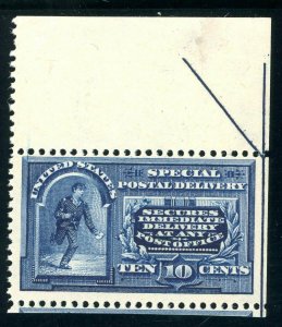 USAstamps Unused VF-XF US 1895 Special Delivery Arrow Margin Scott E5 OG MNH