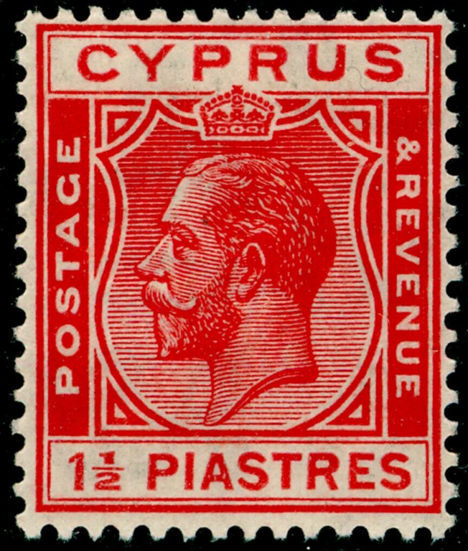 CYPRUS SG120, 1½pi scarlet, LH MINT. 