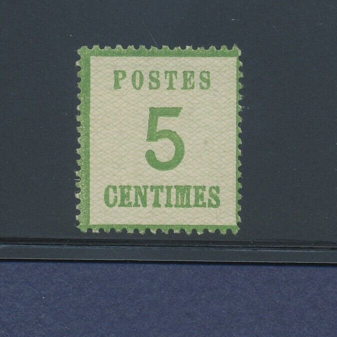 France - Occ. Alsace & Loraine - Scott N4 - points up - - hinged - 1870 --b
