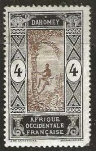 Dahomey 44a mint, hinge remnant, chalky paper, minor corner fault. 1913. (D272)