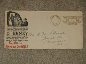 Adv. Cover with N.Y. U.S. Postage Permit # 55, Meter # 5827, 1 1/2 Cents