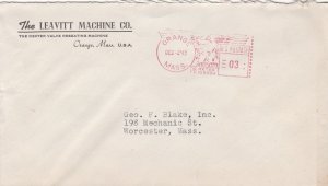 U.S. The LEAVITT MACHINE CO. Orange. 1943 Valve Reseating Meter Mail Cover 47780