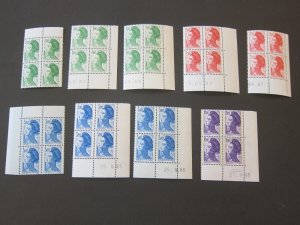 France 1983 Sc 1878-80,83-4,87-9,90 BLK(4) set MNH
