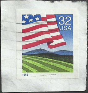 # 2919 USED FLAG OVER FIELD