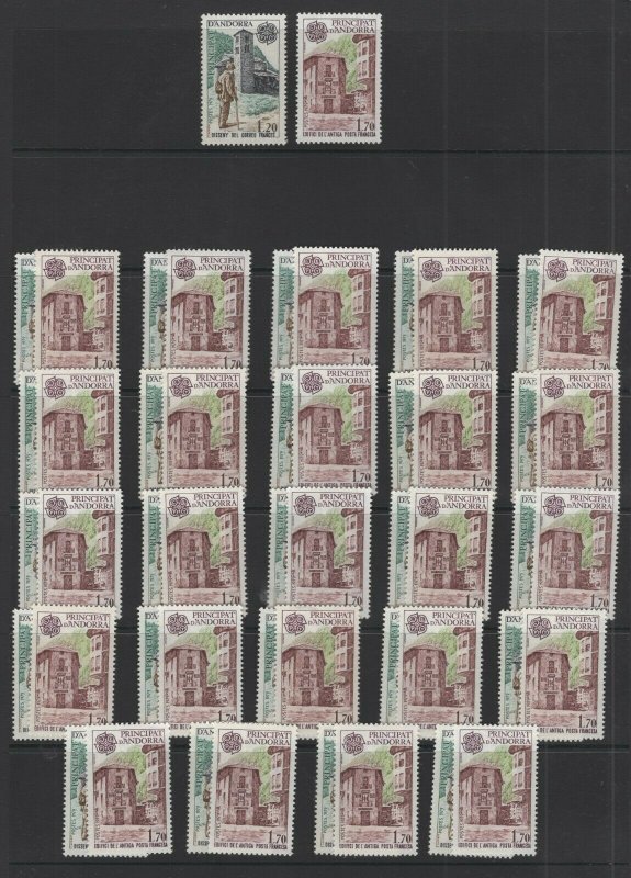 Andorra (French) #269-70  (1979 Europa) VFMNH WHOLESALE x25 CV $150.00