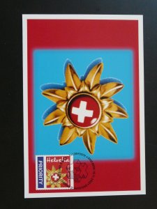 flower edelweiss maximum card Switzerland 2002