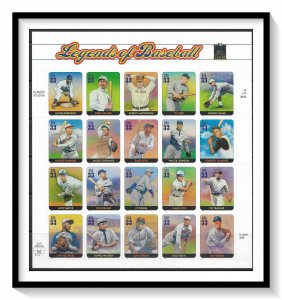 US #3408 Legends Of Baseball Sheet MNH