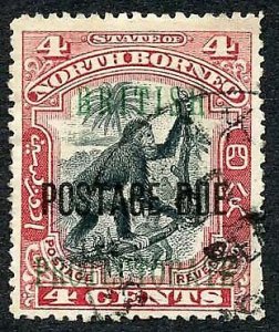 North Borneo SGD40b 4c Perf 14.5-15 Post Due used Cat 20 Pounds