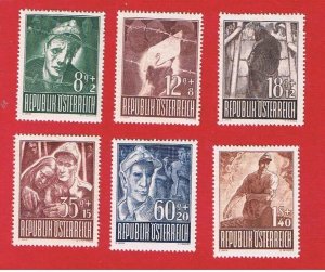 Austria #B218-B223   MVFLH OG   Semi-Postal    Free S/H