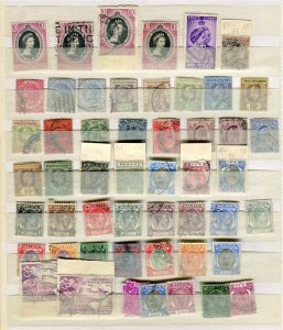 MALAYA STATES; 1890s-1930s early classic mixed USED LOT