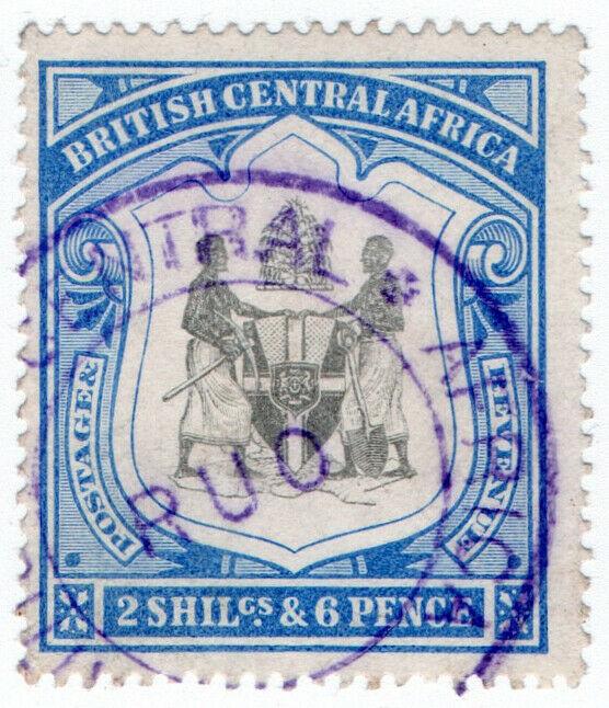 (I.B) Rhodesia/British Central Africa Revenue : Duty Stamp 2/6d (Ruo)