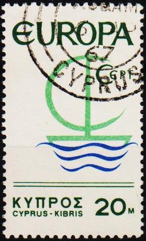 Cyprus. 1966 20m S.G.280 Fine Used