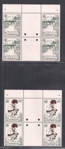 VANUATU SC# 573-76   GUTTER B/4   FVF/MNH 1992