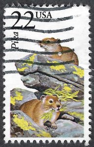 United States #2319 22¢ Pika (1987). Used.