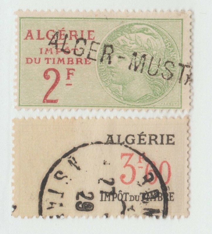 France Cinderella or Revenue stamp 11-8 colonies Algeria