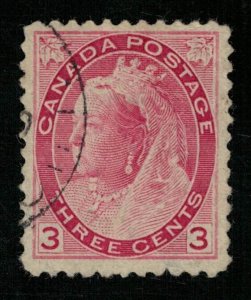 1898 -1902, Queen Victoria, Canada, 3 cents (T-6210)