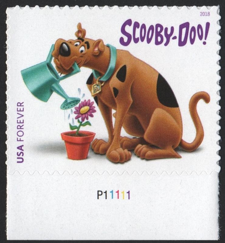 NEW ISSUE (50¢) Scooby-Doo! Plate Single (2018) SA