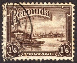 1936, Bermuda 1'6Sh, Used, Sc 114