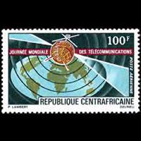 CENTRAL AFRICA 1971 - Scott# C88 Telecom.Day Set of 1 NH