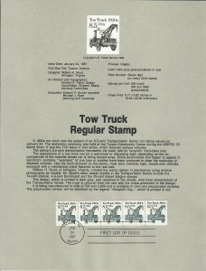 US SP681 Tow Truck Souvenir Page #2129