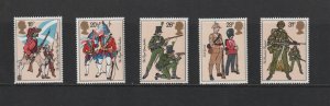 GB 1983 - British Army Uniforms - SG 1218 to SG 1222 - MNH