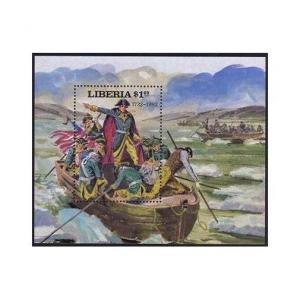 Liberia 911,MNH.Michel Bl.97. Washington Crossing Delaware,1981.