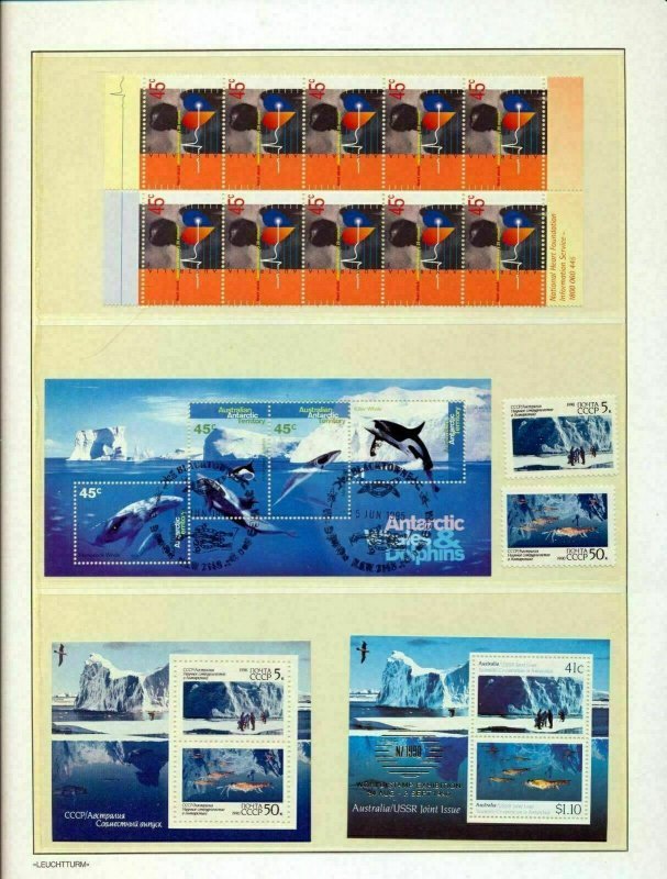 Australia & AAT MNH Used Frama Labels Blocks Cartoons(100+)Mint Face$30+(Hux437