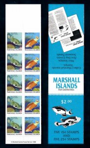 [49738] Marshall Islands 1988 Marine life fish balloonfish Booklet MNH