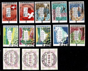 Switzerland modern vended labels used selection