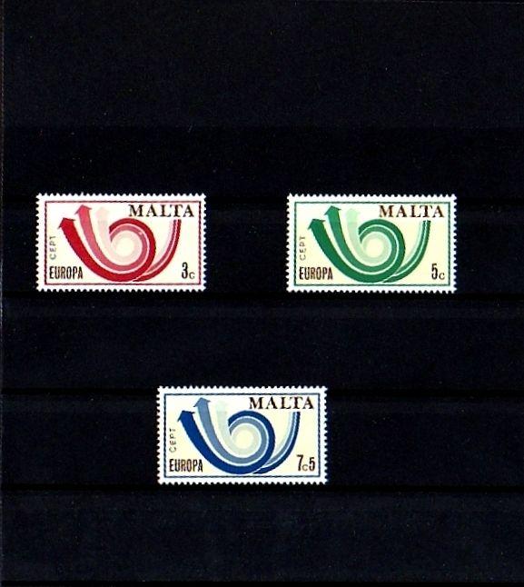 MALTA - 1973 - EUROPA - CEPT  - ISSUE - 3 X MINT - MNH SET!