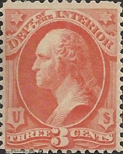 # O98 MINT NEVER HINGED GEORGE WASHINGTON