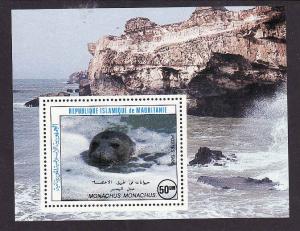 Mauritania-Sc#601-unused NH Marine Life sheet-Seal-