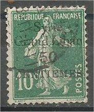 SYRIA, 1922, used 50c on 10c green, Surcharged Scott 61