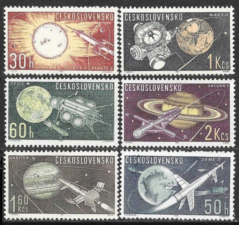 1963 Czechoslovakia 1396-1401 Rockets / Planets 6,50 €