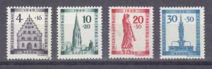 Germany (Baden) Scott #5NB5-5NB8 MNH