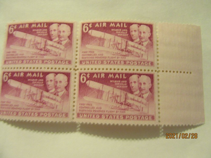 SCOTT C-45  6 CENT AIRMAIL WRIGHT BROTHERS