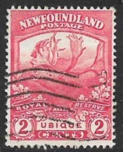 NEWFOUNDLAND 1919 KGV 2c CARIBOU Issue Sc 116 VFU