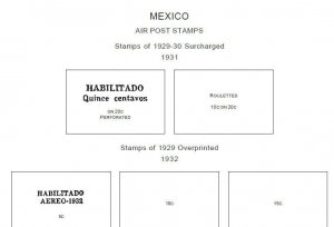 PRINTED MEXICO 1856-2010 + 2011-2020 STAMP ALBUM PAGES (499 pages)