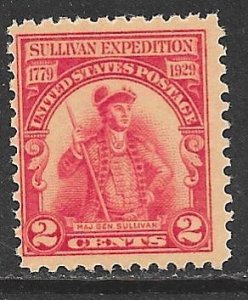 USA 657: 2c Major General Sullivan, MNH, F-VF