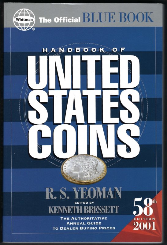 2001 Handbook of United States Coins (Blue Book).