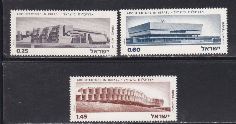 Israel # 544-546, Modern Architecture, NH Set