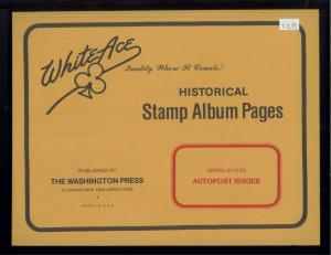 White Ace Historical Stamp Album Pages United States Autopost Issues