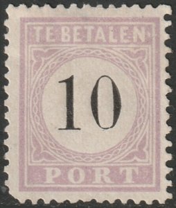Suriname 1886 Sc J3a postage due MNG(*) type I