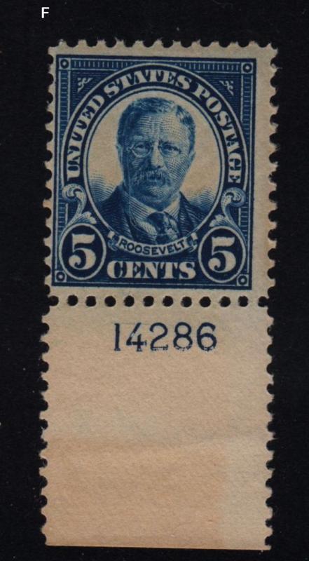 1922 Sc 557 MNH plate number single Hebert CV $96